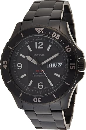 Fossil Men's FB-02 Three-Hand Date Stainless Steel Watch