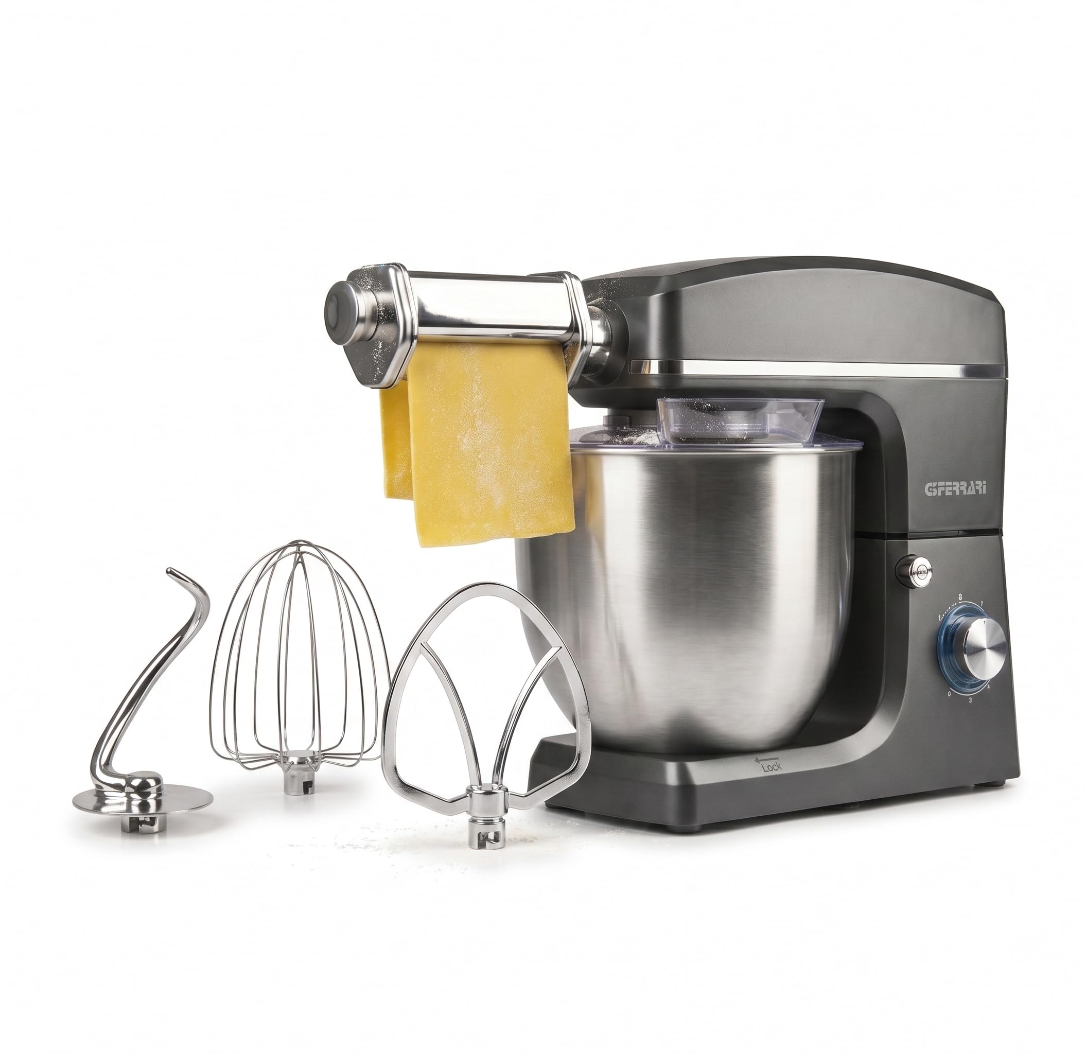 G3 Ferrari Pastaio 10&Lode food processor 2200 W 10 L Grey, Stainless steel