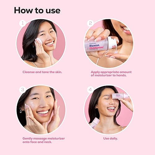 Miniatura 6 de HANHOO Dermafix - Crema hidratante facial diaria para pieles grasas y propensas a manchas, hidratante ligero con calamina y té verde, hidrata y