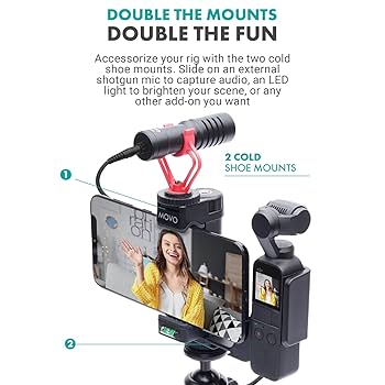 Amazon | Movo ビデオリグ DJI OSMO Pocket 1、2に対応