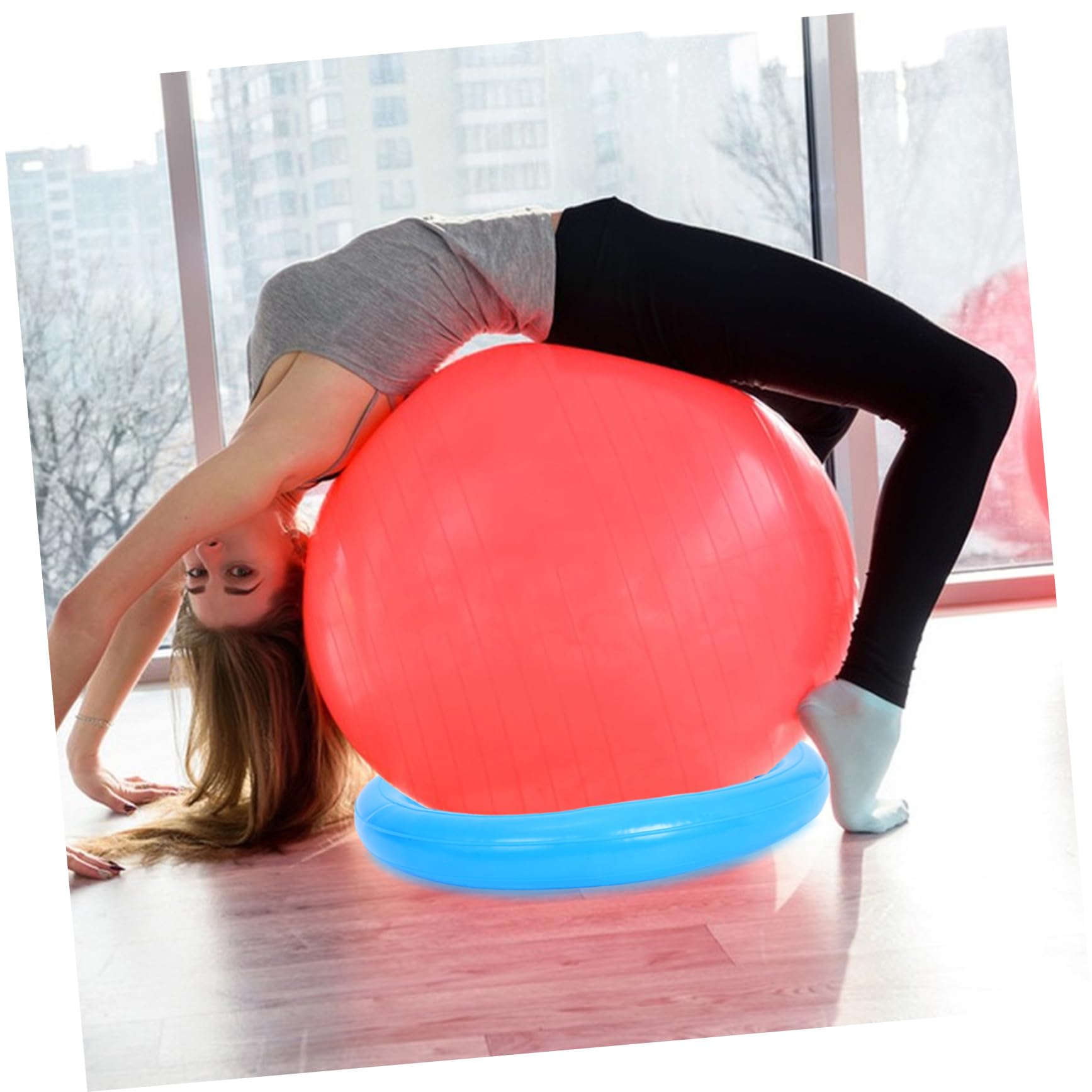 TOYANDONA Base per Yoga in PVC Antiscivolo Resistente per Palestra Casa Stabilità Esercizi Multifunzione