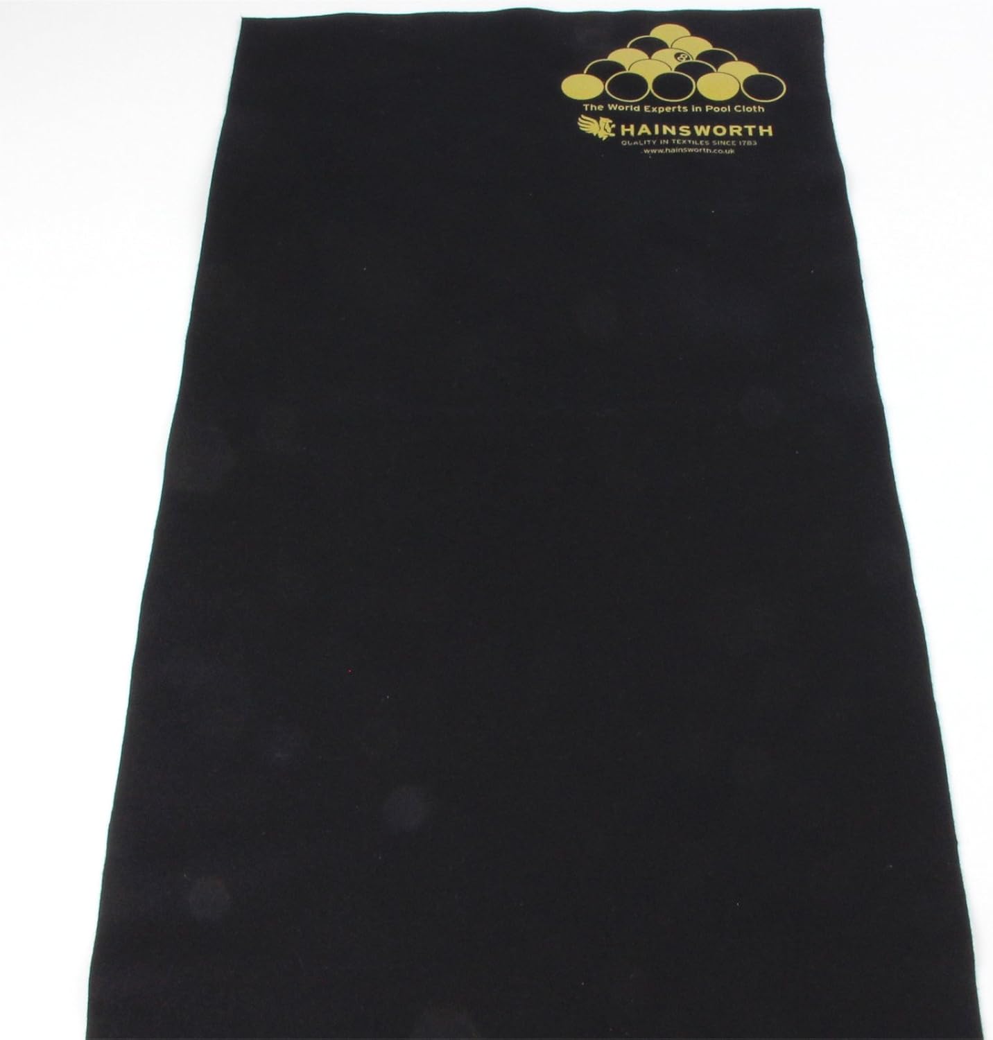 Hainsworth BLACKBALL RULES Pool Table Racking Cloth Black Amazon.co