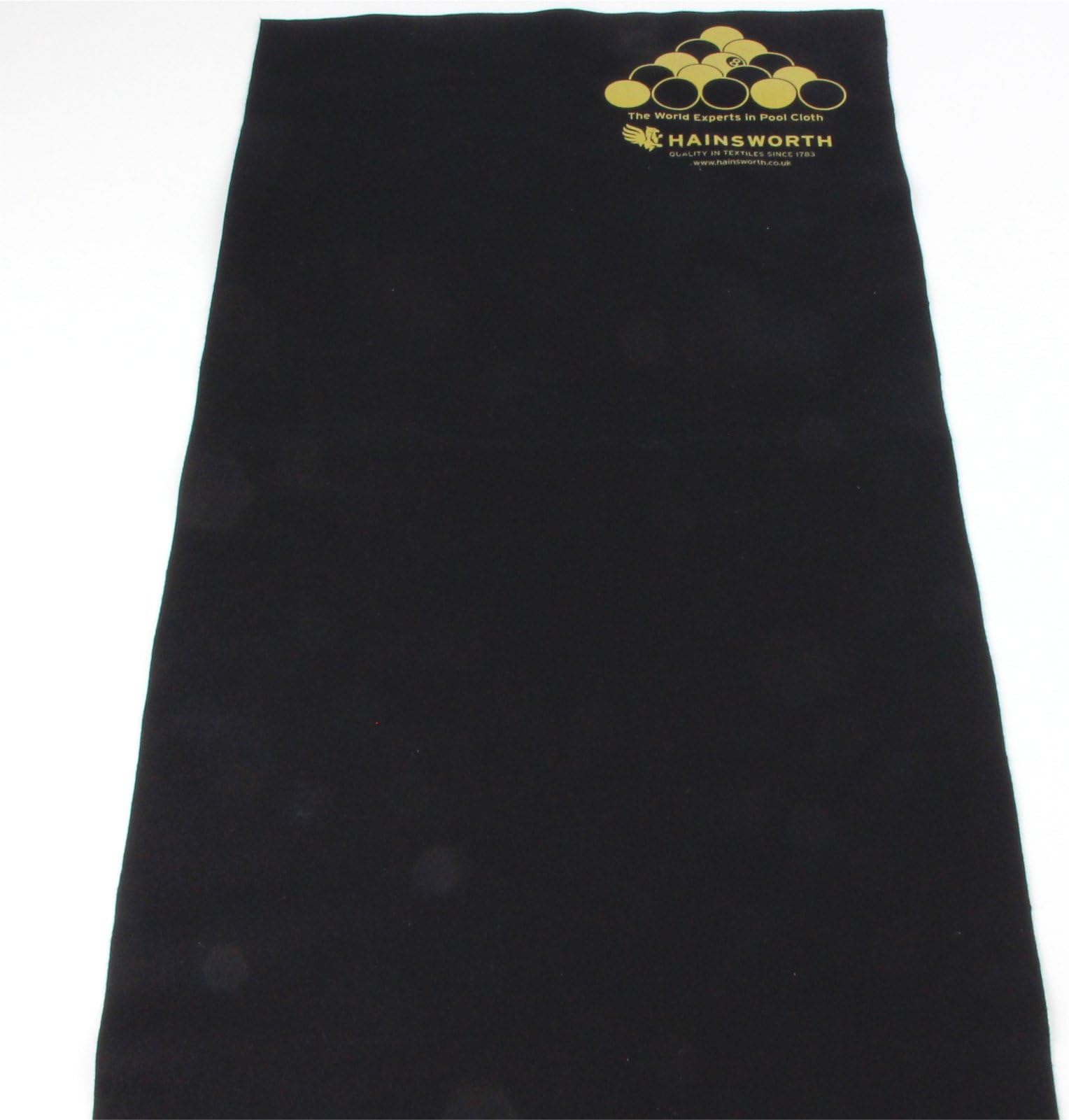 Hainsworth BLACKBALL RULES Pool Table Racking Cloth - Black