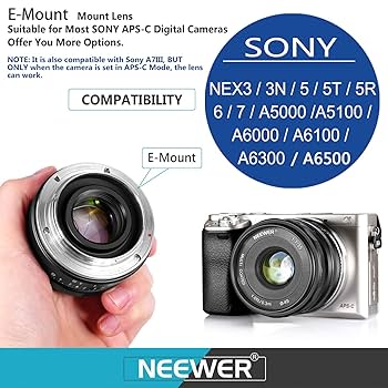 Amazon | Neewer 35mm F1.7 大口径手動プライム固定レンズ APS-C