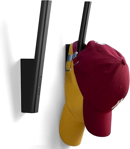 Almacenamiento de sombreros para gorras de béisbol Soporte resistente para sombreros que ahorra espacio en la pared para sombreros, bolsos, ropa,