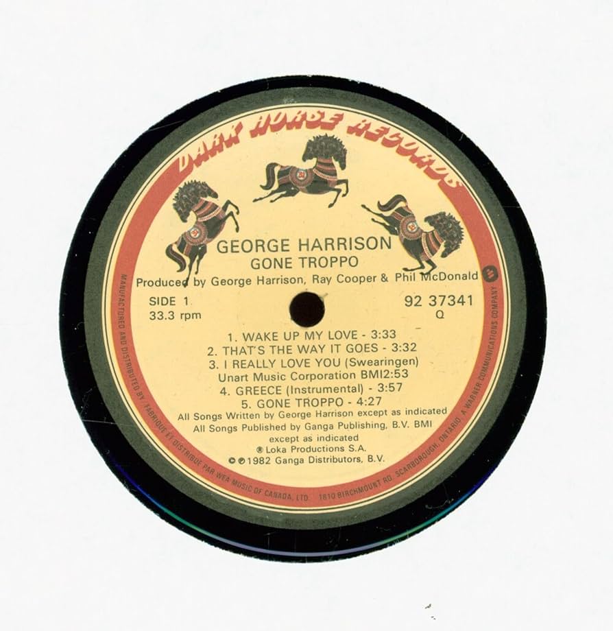 ポップス+ロック(洋楽) CD e Harrison Gone Troppo 7599266152 Dark Horse Records, Warner Bros. Records /00110 Amazon.com: Gone Troppo [LP]: CDs & Vinyl