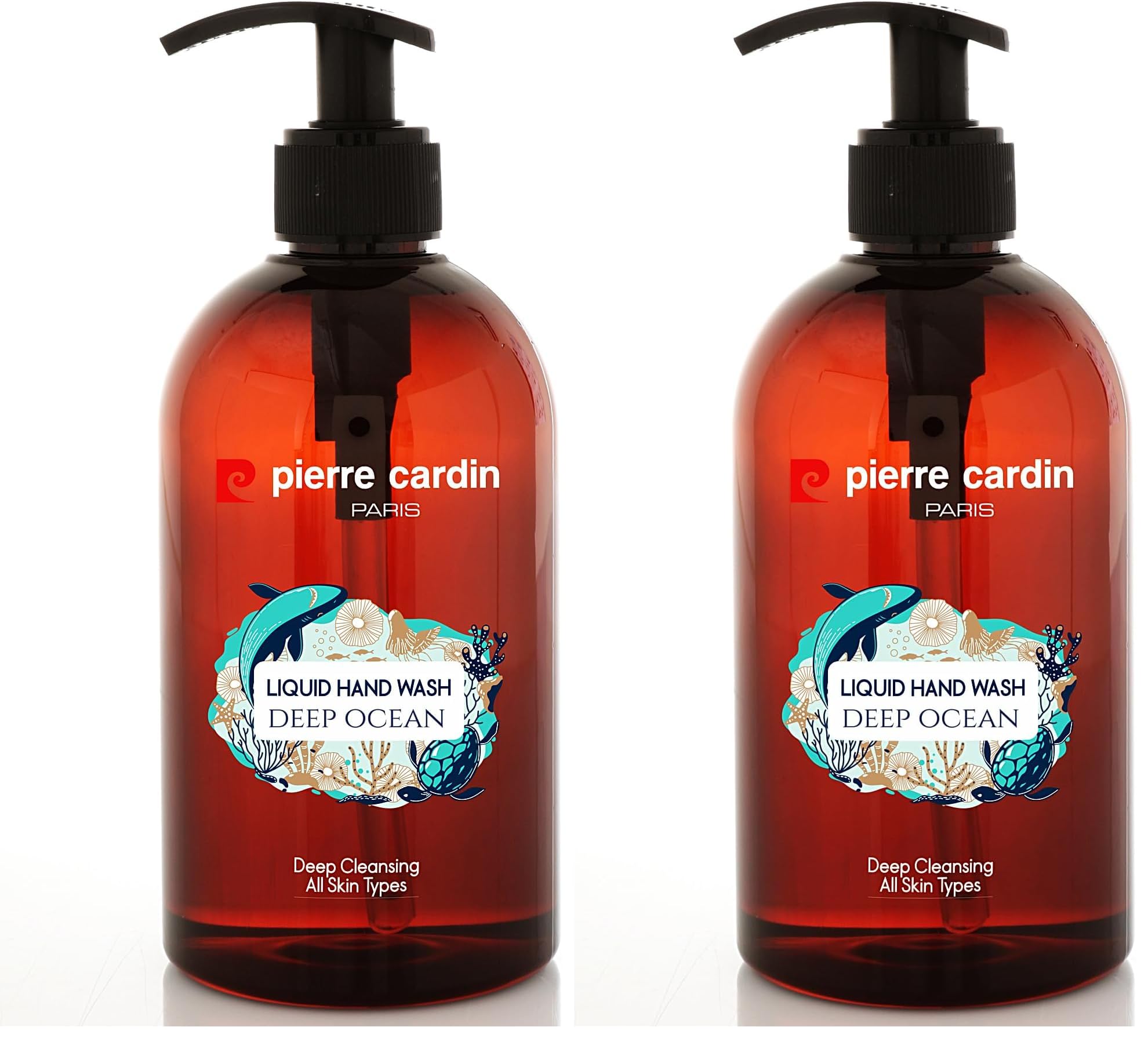 Pierre Cardin Liquid Hand Wash 480 ml – Deep Ocean - Sıvı Sabun - Derin Okyanus 2li paket