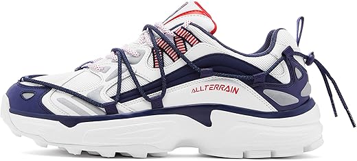Fila Men's Lightweight Durable Casual Expeditioner Sneaker Shoes Road Running, White/Navy/Red, 10