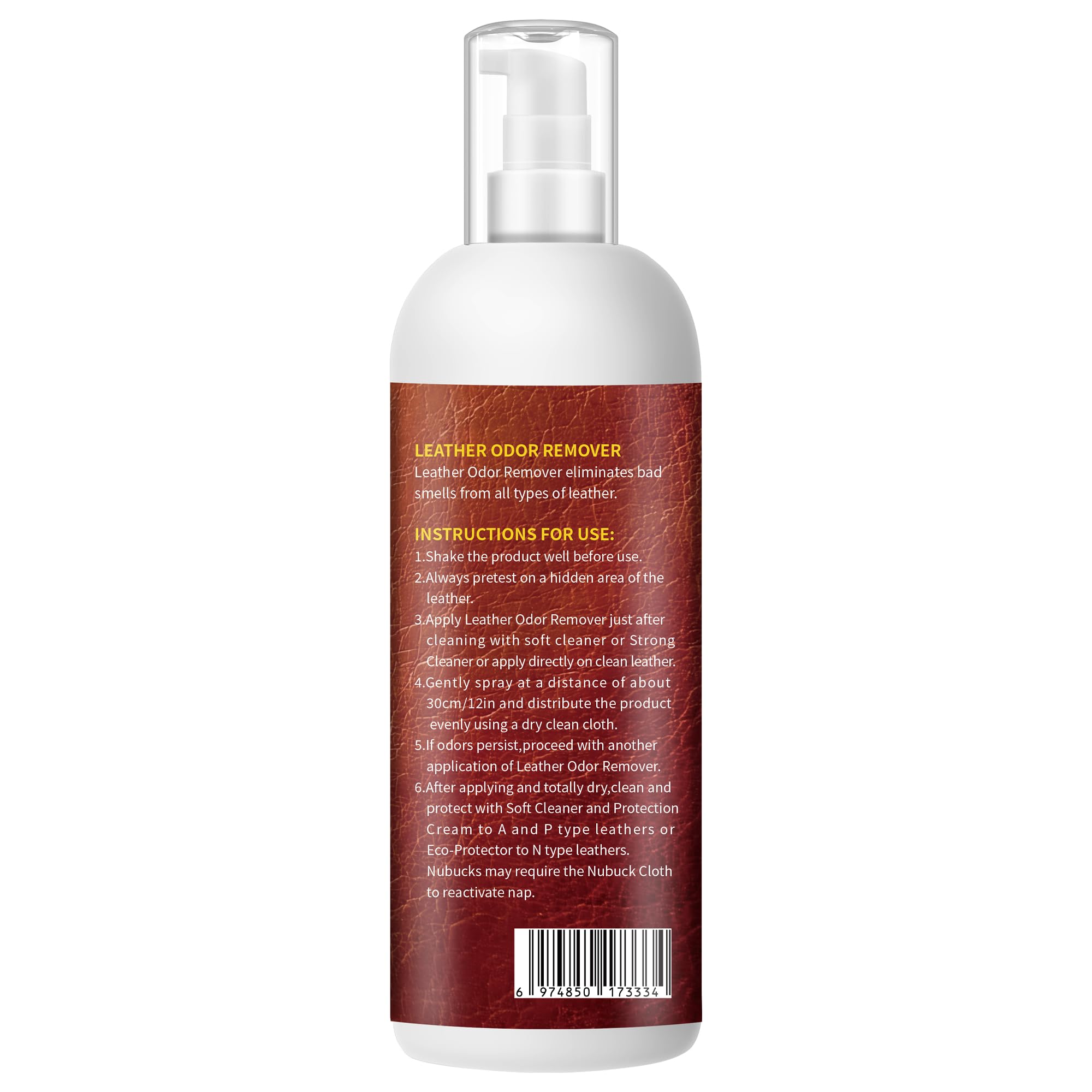 Crema eliminadora de olores de cuero para sofás, muebles, interiores de automóviles, chaquetas, zapatos, sin perfume, 6.76 onzas líquidas