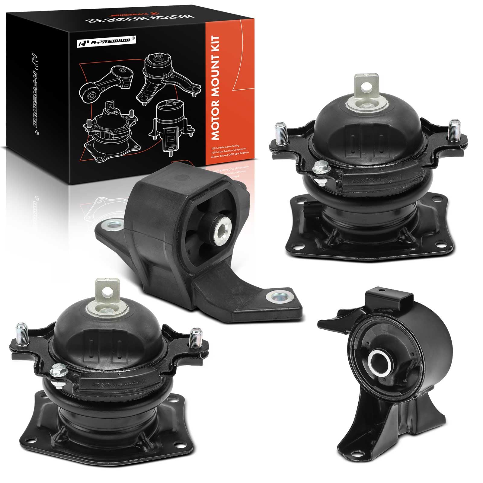 Frankberg 3 supporti motore + 1 supporto cambio A65078 A4587 | Compatibile con: Pilot