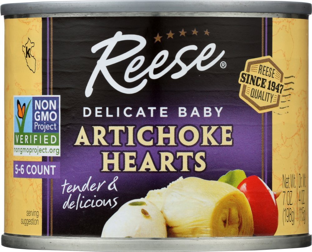 Reese Petite Artichoke Hearts, 7-Ounces (Pack of 12)