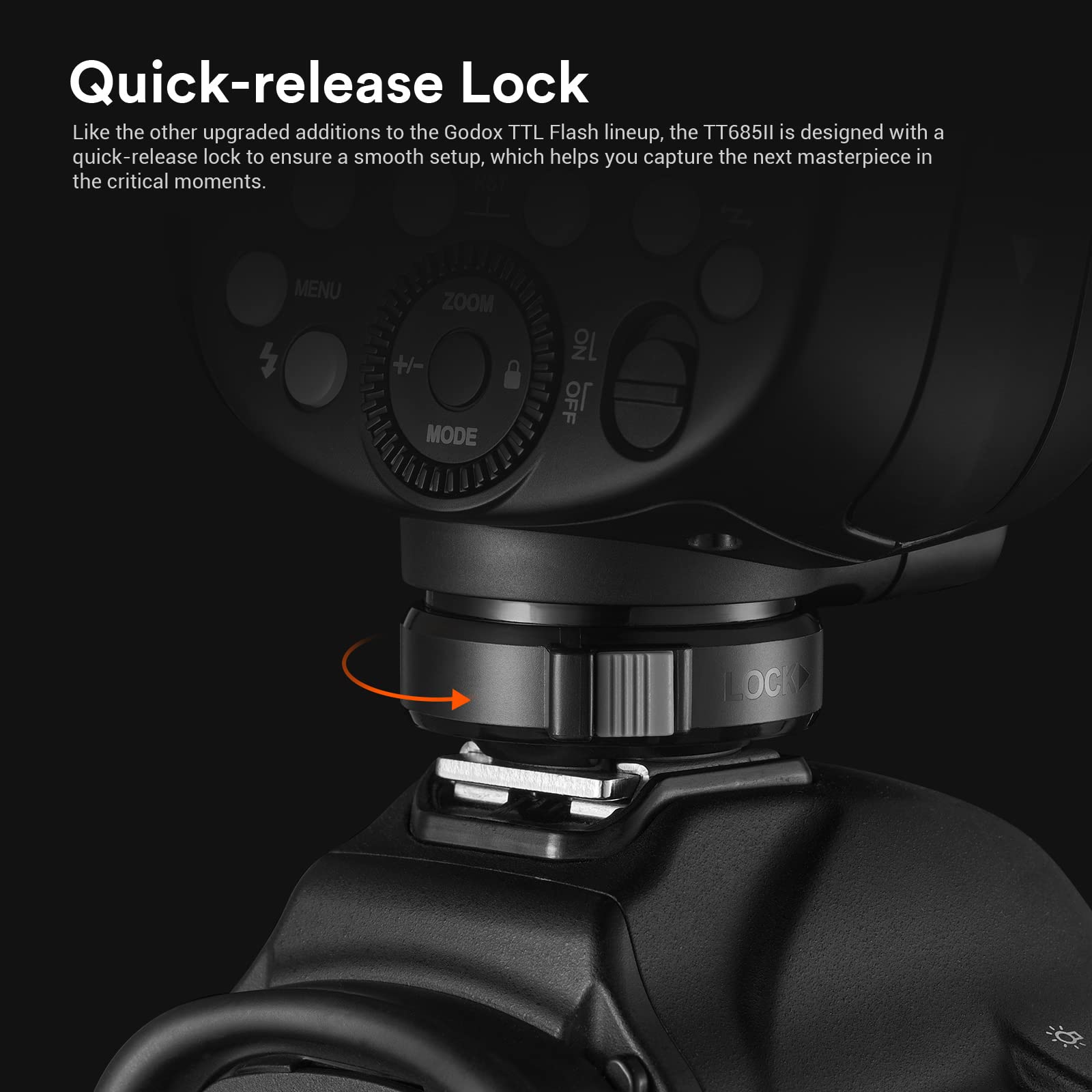 Godox TT685CII Speedlite E-TTL Flash 2.4G HSS GN60 Camera Flash for Canon