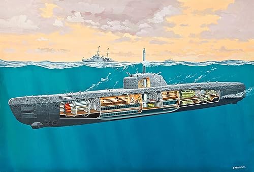 Miniatura 2 de Revell Germany juego de modelo de submarino 05078 1144 tipo XXI con interior RVL05078