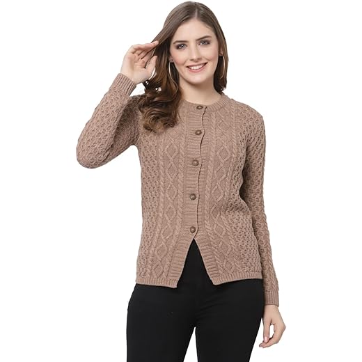 Kalt Womens Woolen Cardigan Sweater