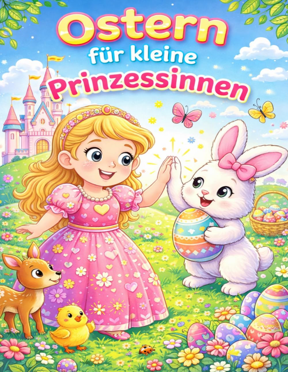 Magischer Ausmalspaß für kleine Prinzessinnen: 50 Motive voller Ostermagie für kreative Prinzessinnen