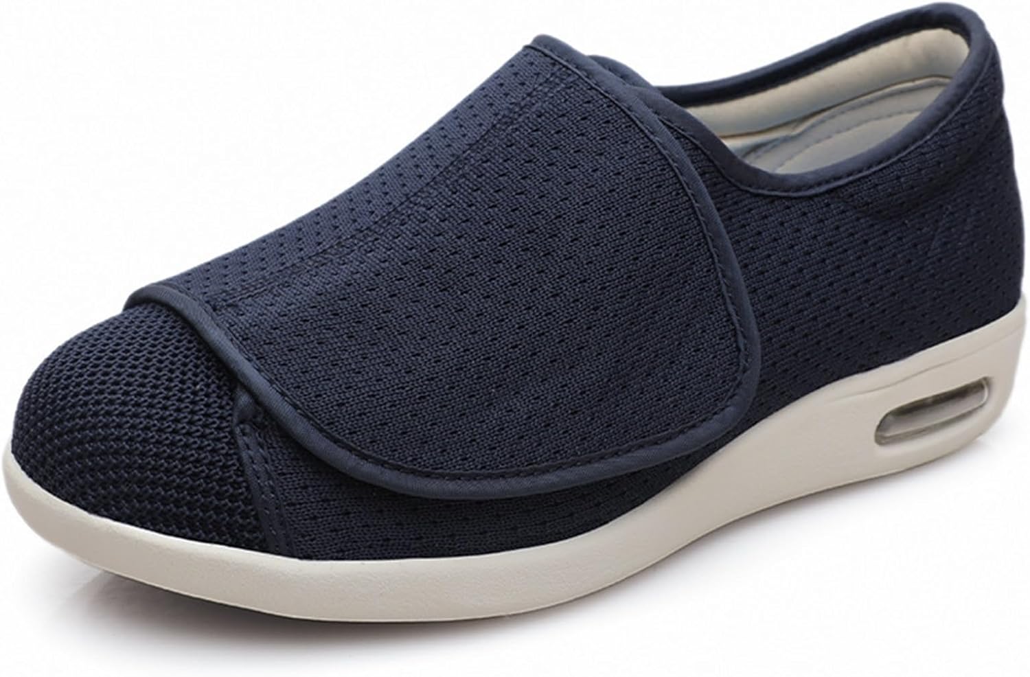 Wygwlg Diabetic Shoes for Women Adjustable Lightweight for Diabetic Edema Plantar Fasciitis Bunions Arthritis Swollen Feet Air Cushion Bottom Fattening and Widening Elderly Shoes
