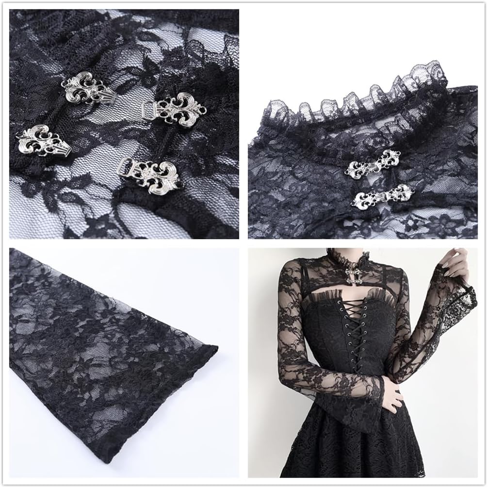 Bolero Shrug Goth Crop Top Fairy Shrugs for Dresses - Image 5