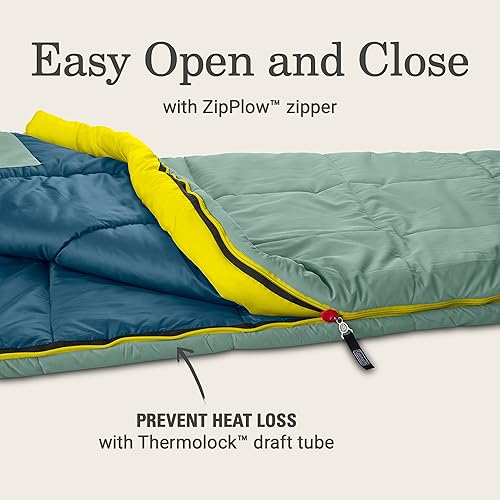 Miniatura 5 de Coleman Big Bay 02040F Cold-Weather Sleeping Bag, Adult Mummy Sleeping Bag with Headrest, Foot Ventilation, & Storage Sack, Big & Tall Options