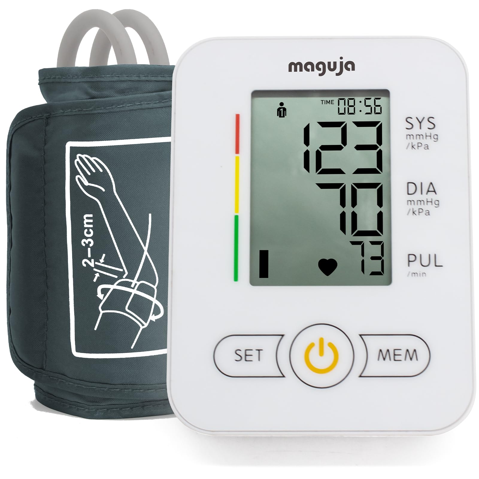 Arm Blood Pressure Monitor,maguja Blood Pressure Machine,BP Monitor Automatic Upper Arm Digital with Wide Range Cuff for Home Use