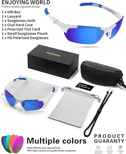 Miniatura 5 de Gafas de sol deportivas polarizadas para hombres y mujeres, jóvenes, béisbol, correr, ciclismo, conducción, pesca, tenis, golf, motor TAC UV400 TR90