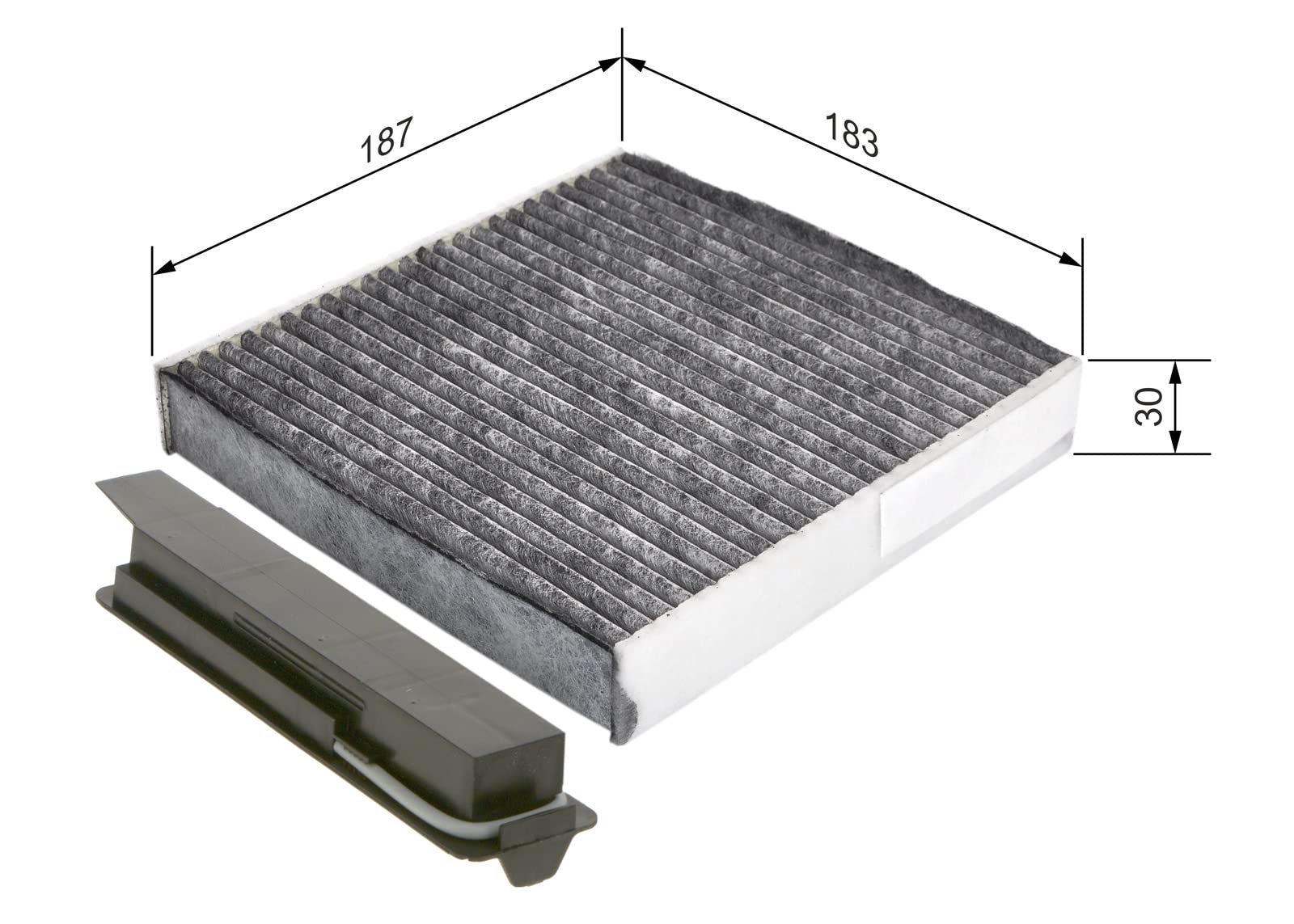 Bosch R5501 Filtre D'Habitacle Anti-Odeurs Charbon Actif - Protection Pollen Et Poussière