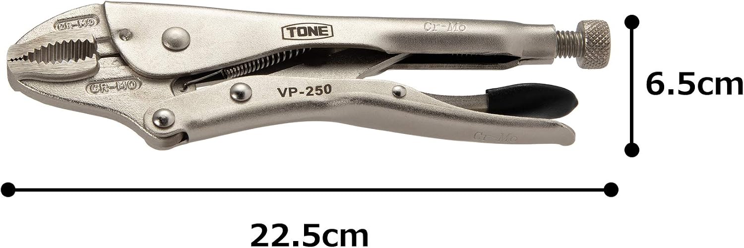 TONE Grip Pliers VP-250 Overall Length 227mm