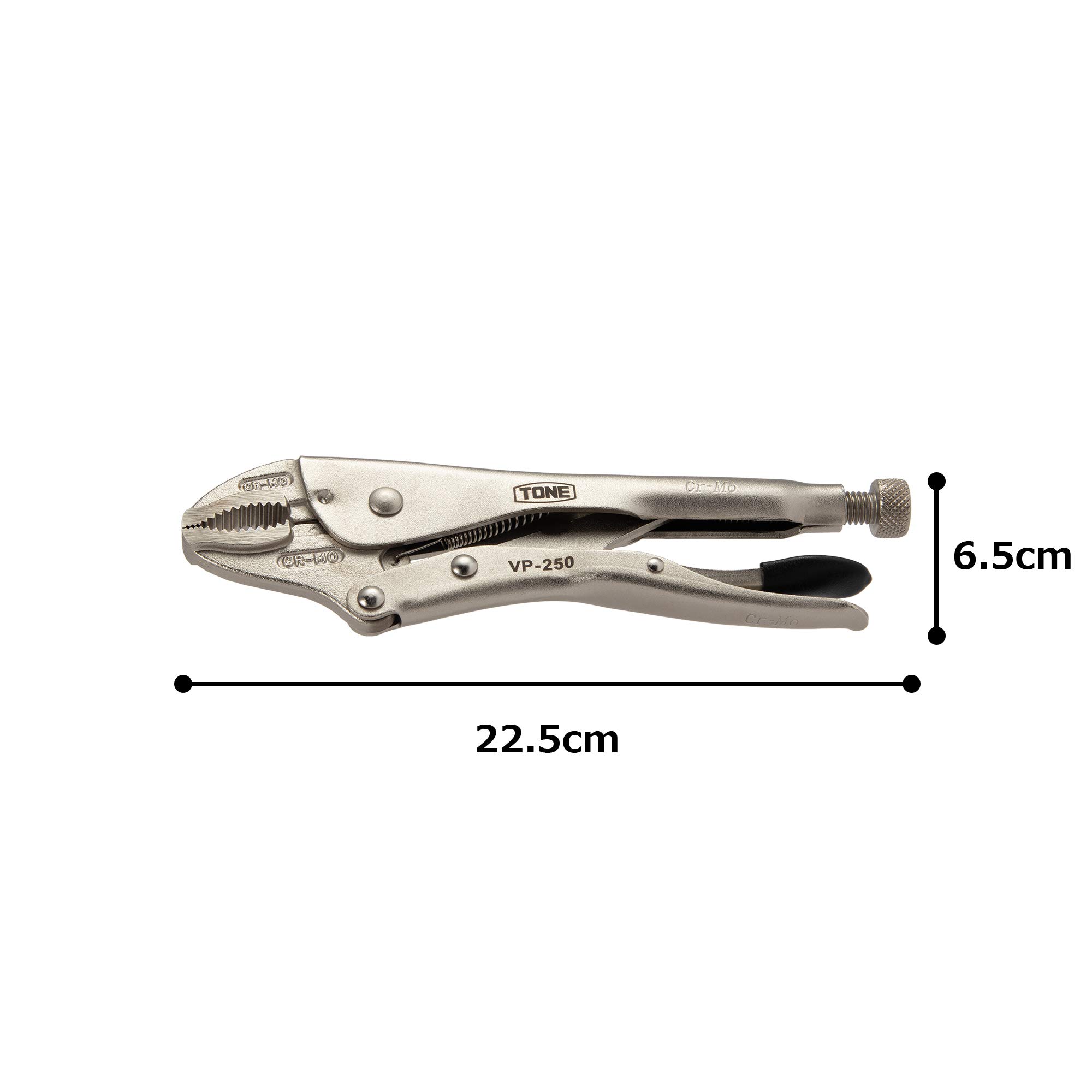 TONE Alicates de agarre VP-250 Longitud total 227 mm