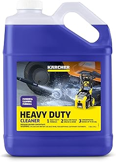 Heavy Duty Cleaner, Removes Grease, Dirt, and Grime, Highly Concentrated, Makes up to 40 gal of Cleaner, Residue Free, Readily Biodegradable, For Pressure Washers