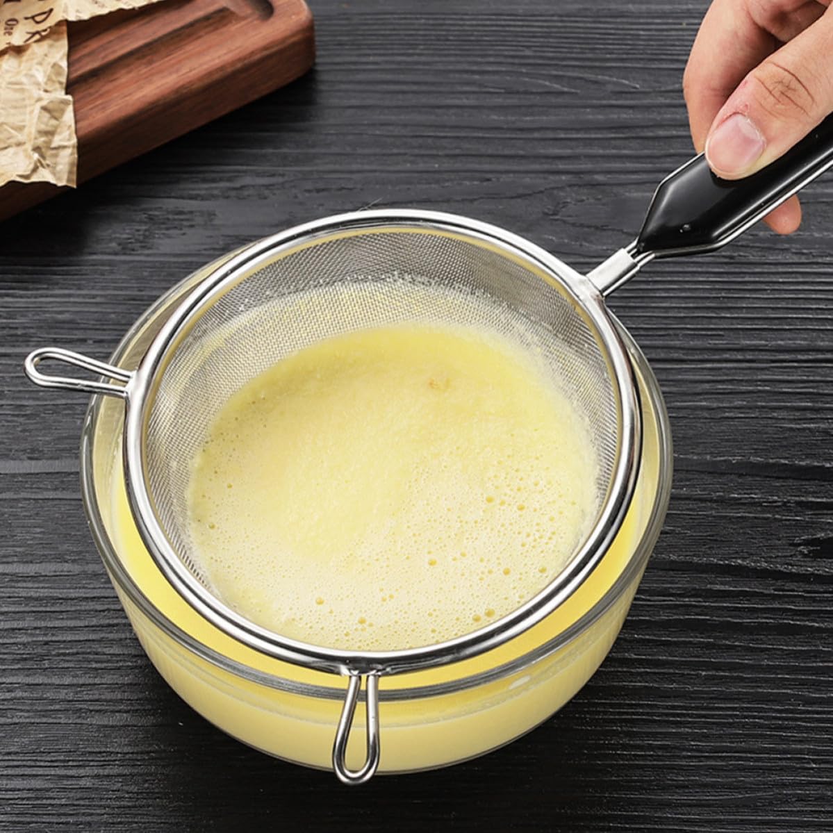 Fine Mesh Stainless Steel Strainer Spoon for Tea and Oil Filtering