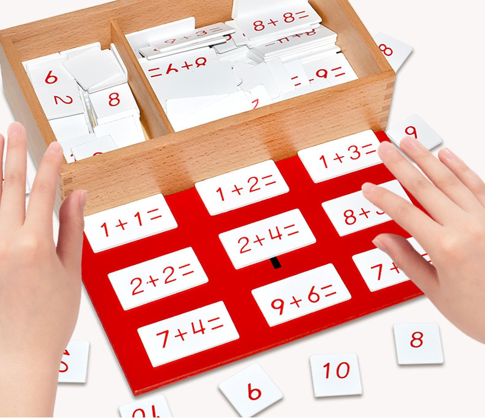 Caja de Aritmética Montessori, Juguete de Aprendizaje Temprano de Matemáticas