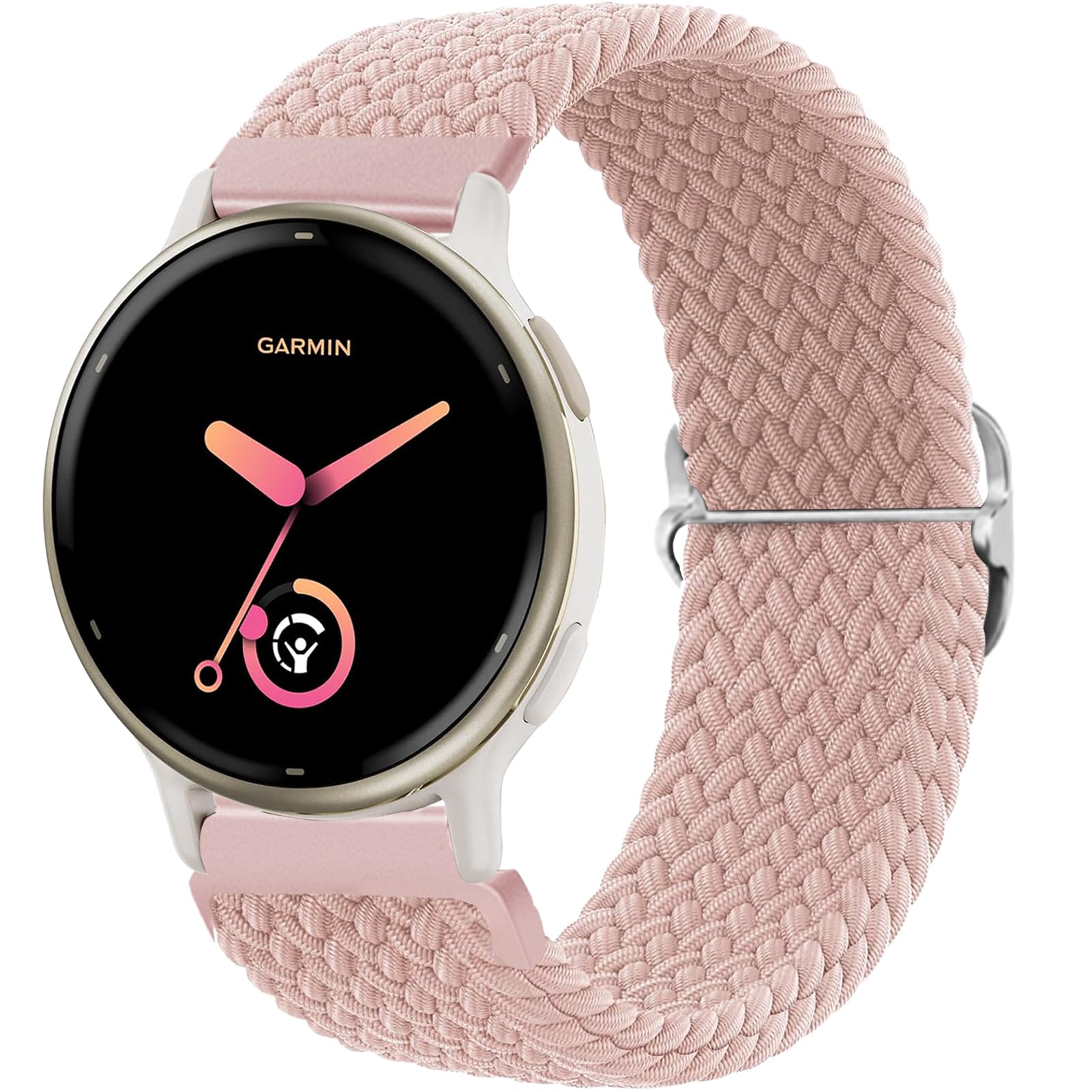 20mm Correa Tela Compatible para Garmin Vivoactive 6/5/3, Venu, Venu sq/sq 2, Forerunner 55/165/245/645/158 Pulseras de Repuesto Nylon para Mujer y Hombre Correas — view 14