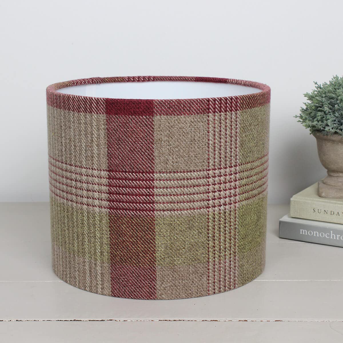 Harrison Cropper Katrine Sage Drum Lampshade (40Cm Diameter Table/Standard Lamp)