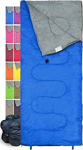 Sleeping Bag Indoor & Outdoor Use. Great for Kids, Boys, Girls, Teens & Adults. Ultralight and Compact Bags are Perfect for Hiking, Backpacking & Camping