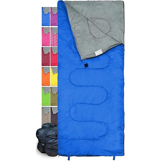 RevalCamp Sacco a Pelo Leggero Indoor & Outdoor. Ottimo per i Bambini, Adolescenti e Adulti. Leggeri e compatti Borse Sono Perfetti per Escursioni a Piedi, Zaino in Spalla, Il Campeggio