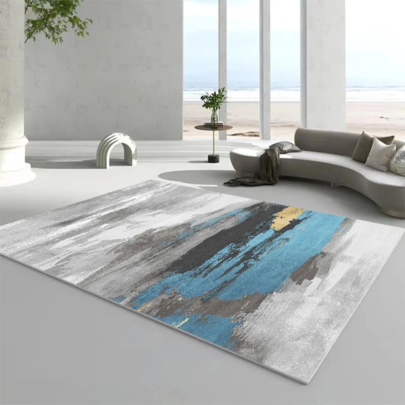 Tapis minimaliste abstrait paillasson cuisine salle de bain 60x100