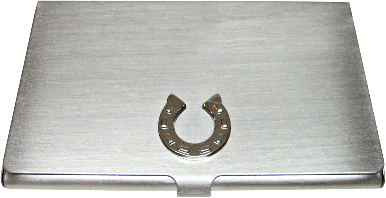 Kiola Designs Horse Shoe Matte Business Card Holder