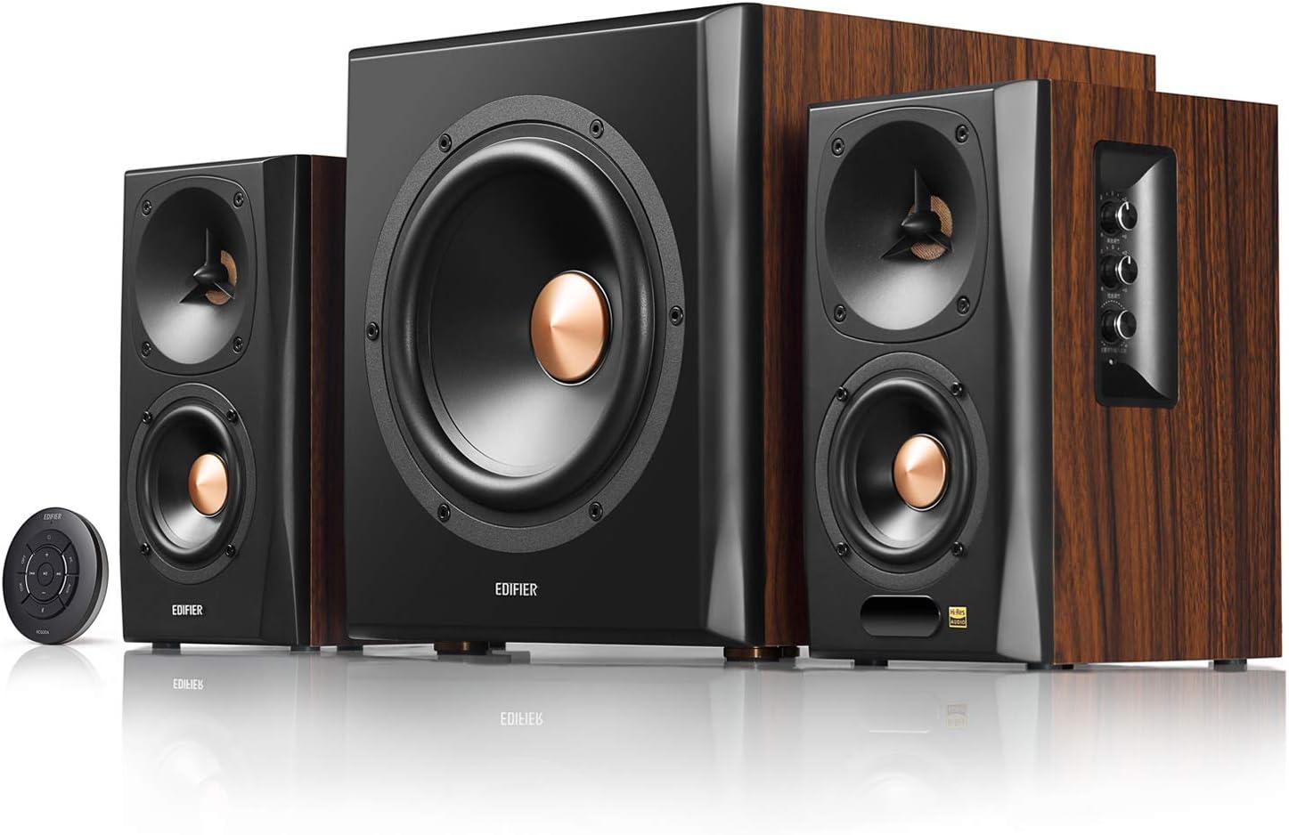 S360DB 2.1 Active BT Multimedia Speaker System - Brown