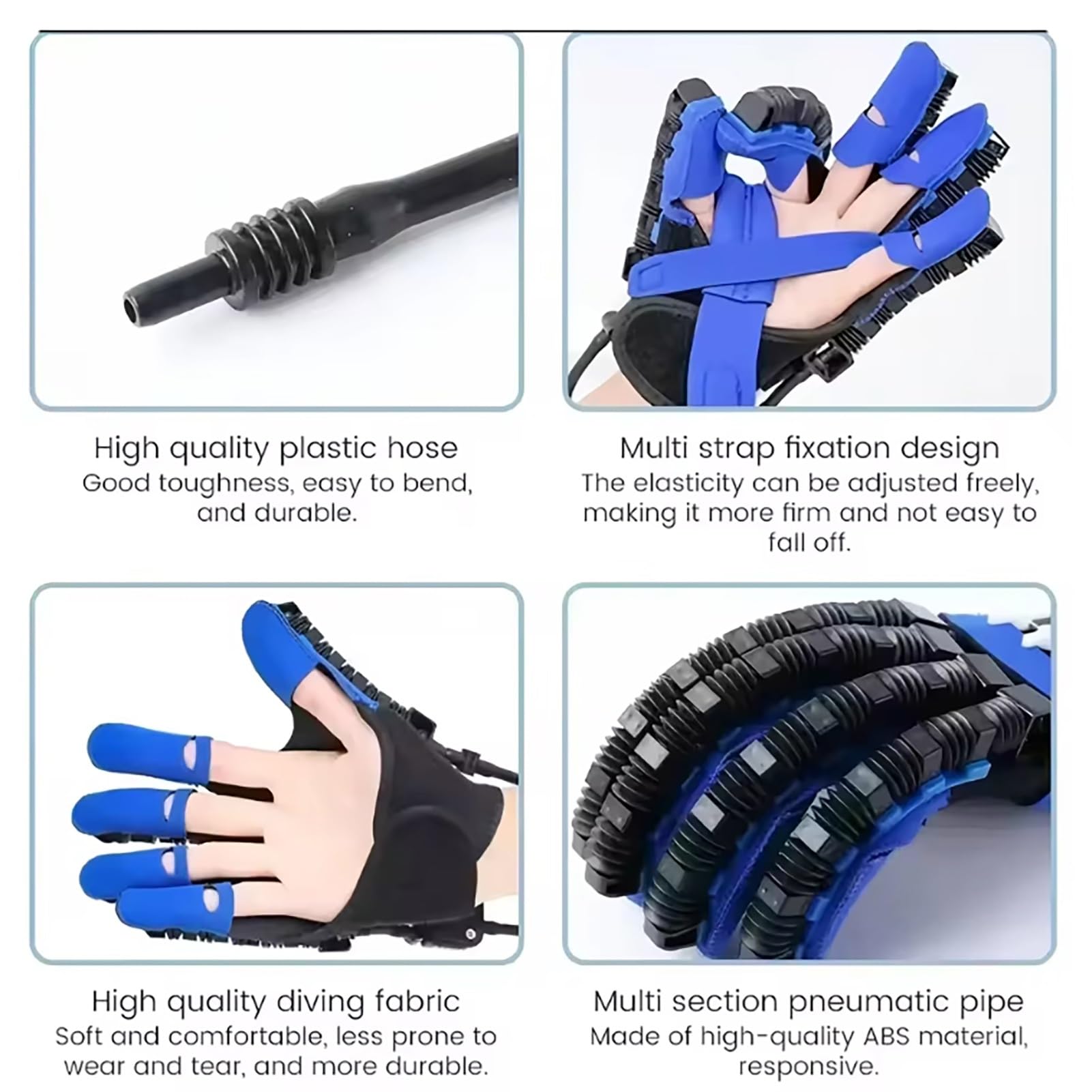 Guantes De Rehabilitación Robótica,hemiplejía Y Accidente Cerebrovascular Órtesis De Dedo,Equipo De Entrenamiento Para Aliviar Calambres(Right,X-Large)