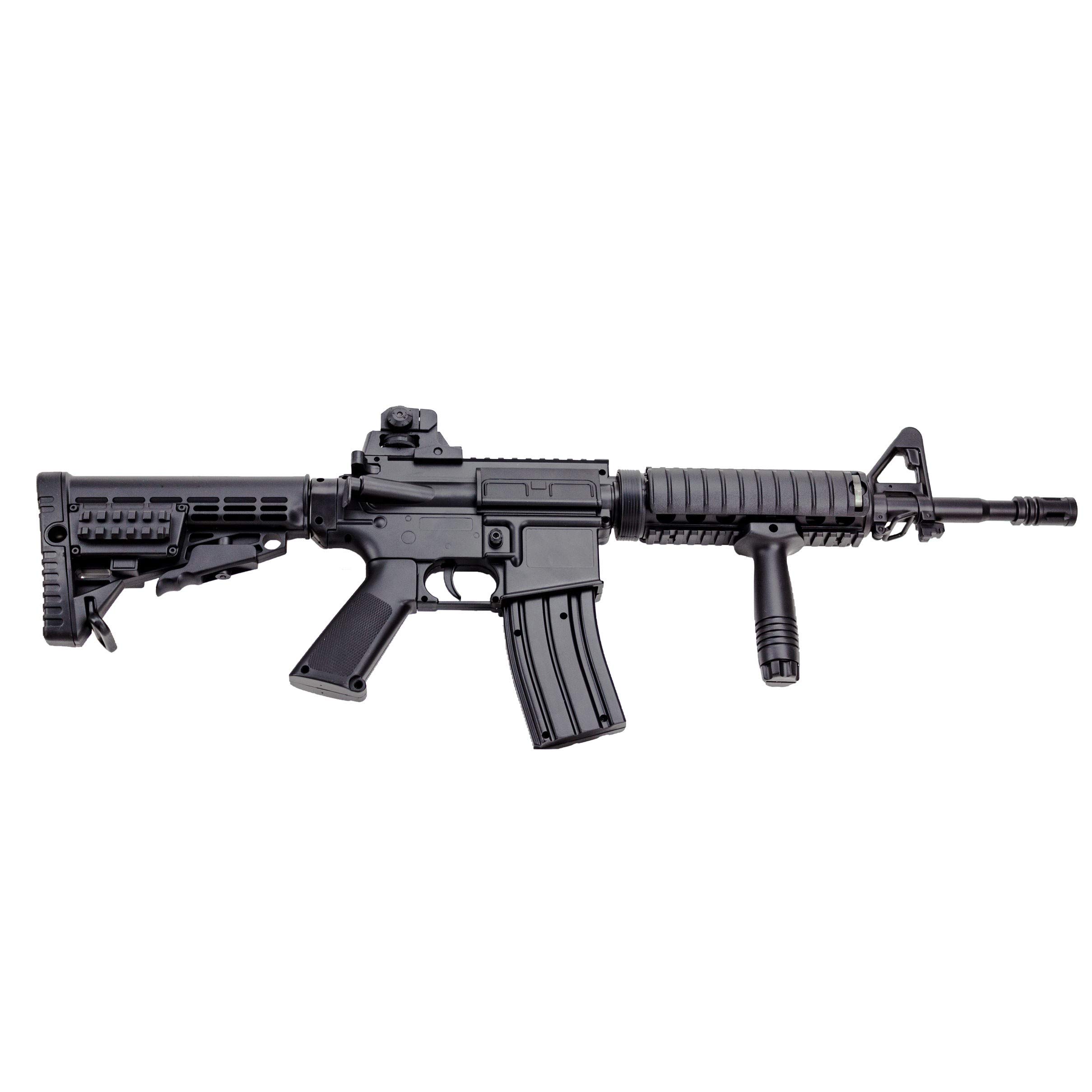 Well Fucile Softair Manuale a Molla M16A7 - Potenza: 0,5 Joule, Colore:Nero - con Accessori