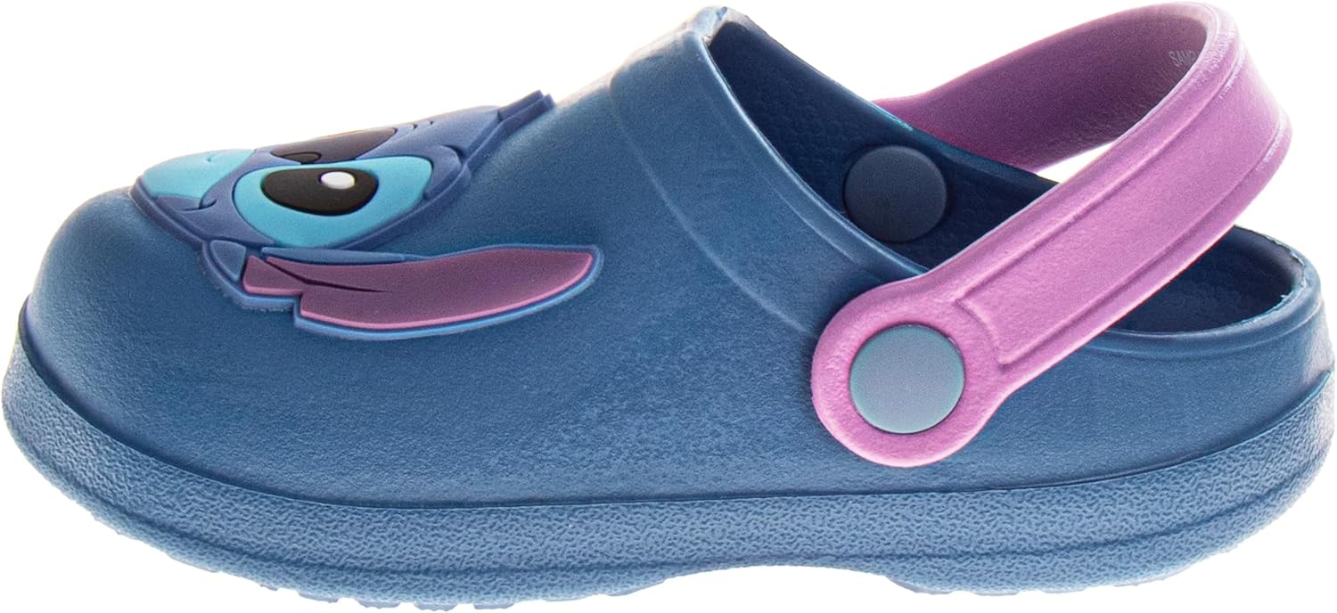 Girls Characters Clog Sandal Waterproof Slip-On Slides for Girls Stitch Frozen Minnie Mouse Sesame Street Closed Toe Clogs Sizes Infant/Toddler/Little Kid - Image 2