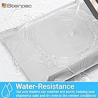 Vista 5 de Sobres de polietileno de 12 x 15.5 pulgadas Paquete de 100 Sobres de paquete autosellantes, bolsas de envío fuertes resistentes al desgarro