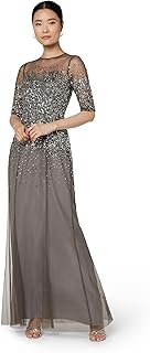 Adrianna Beaded Illusion Gown