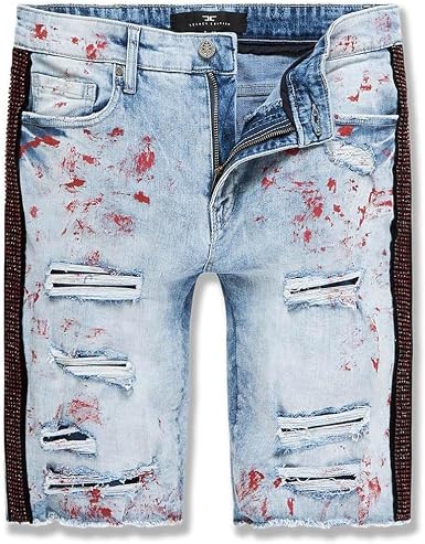 Amazon.com: Pantalones cortos de mezclilla a rayas Jordan Craig Vegas (rojo  fuego) : Ropa, Zapatos y Joyería