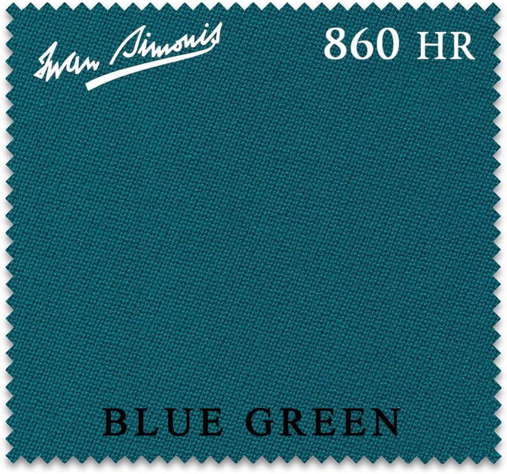 Iwan Simonis 860HR Pool Billiard Table Cloth - Authorized Dealer (Blue Green, 7 ft)