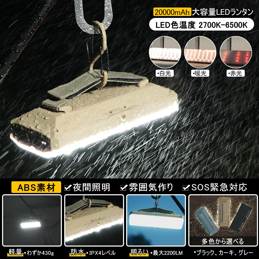 Amazon.co.jp: SoomloomキャンプランタンOMNI20000広範囲キャンプ