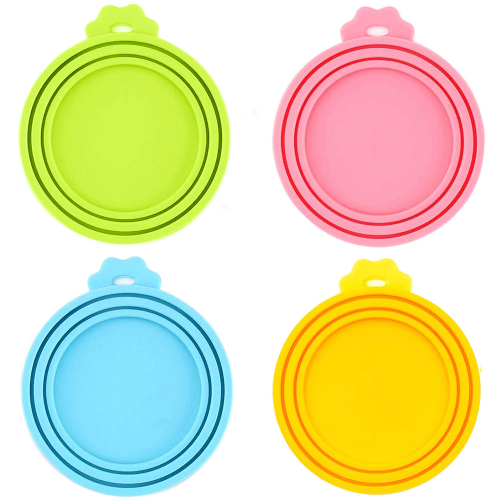 Buy IVIA PET Food Can Lids, Universal BPA Free Silicone Can Lids Covers