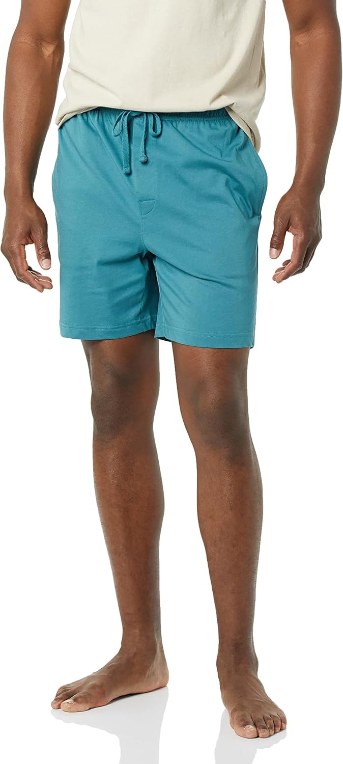 Amazon Essentials Men's 7" Cotton Knit Pajama Shorts, Pack of 2 - Image 5