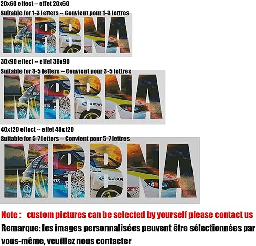 Miniatura 2 de Nombre foto Pintura de diamante personalizada 5D DIY Foto personalizada Taladro completo Letra personalizada Bordado de diamantes Mosaico Regalos