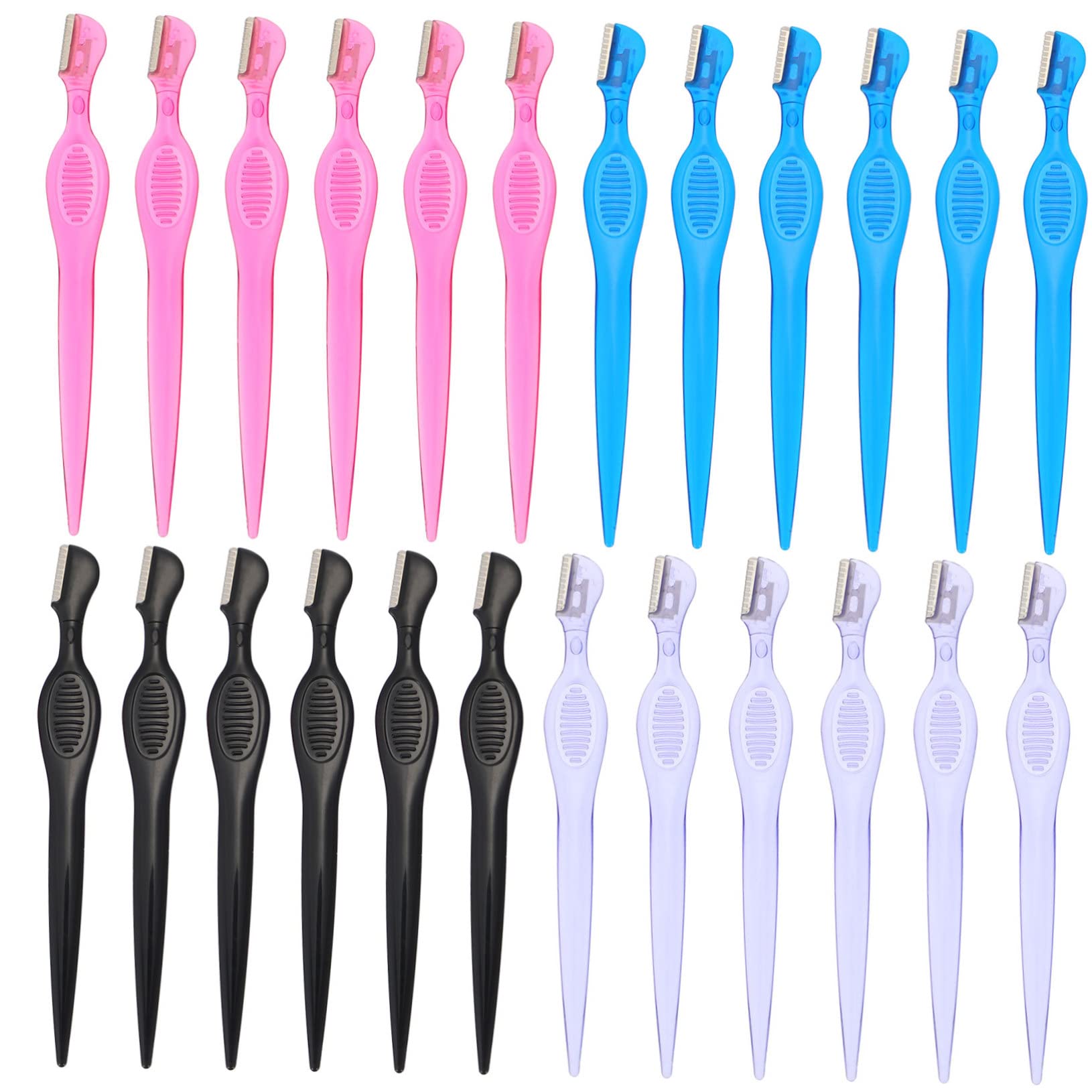 Eyebrow Kit 24pcs Eyebrow Scraper Shavemate Mini Facial Trimmer Lady Tools Eyebrow Grooming Trimming Tools Multipurpose Facial Trimmer Facial Razor Eyebrow Razor Abs Cosmetic
