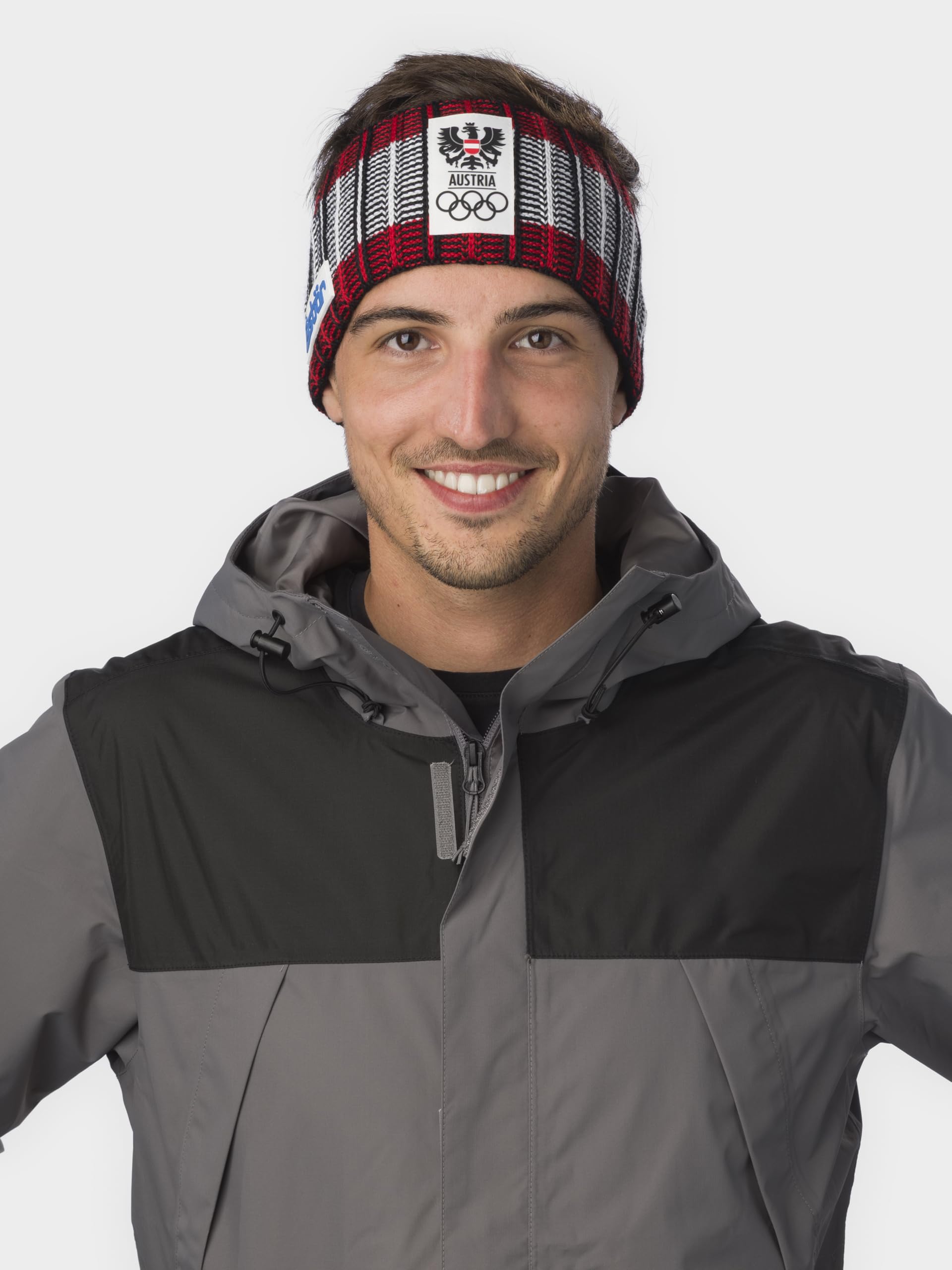 Eisbär Stirnband Herren & Damen Cortina Rot - Merino Headband für Frauen - Haarband mit Fleece schützt vor Kälte und Wind - Haube gefüttert weich warm aus Österreich